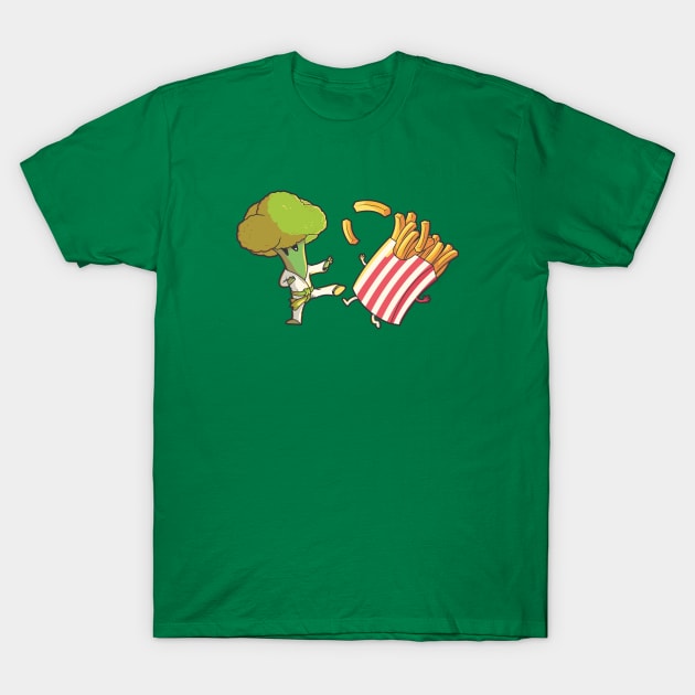 Every Broccoli Was Kung Fu Fighting T-Shirt by SLAG_Creative